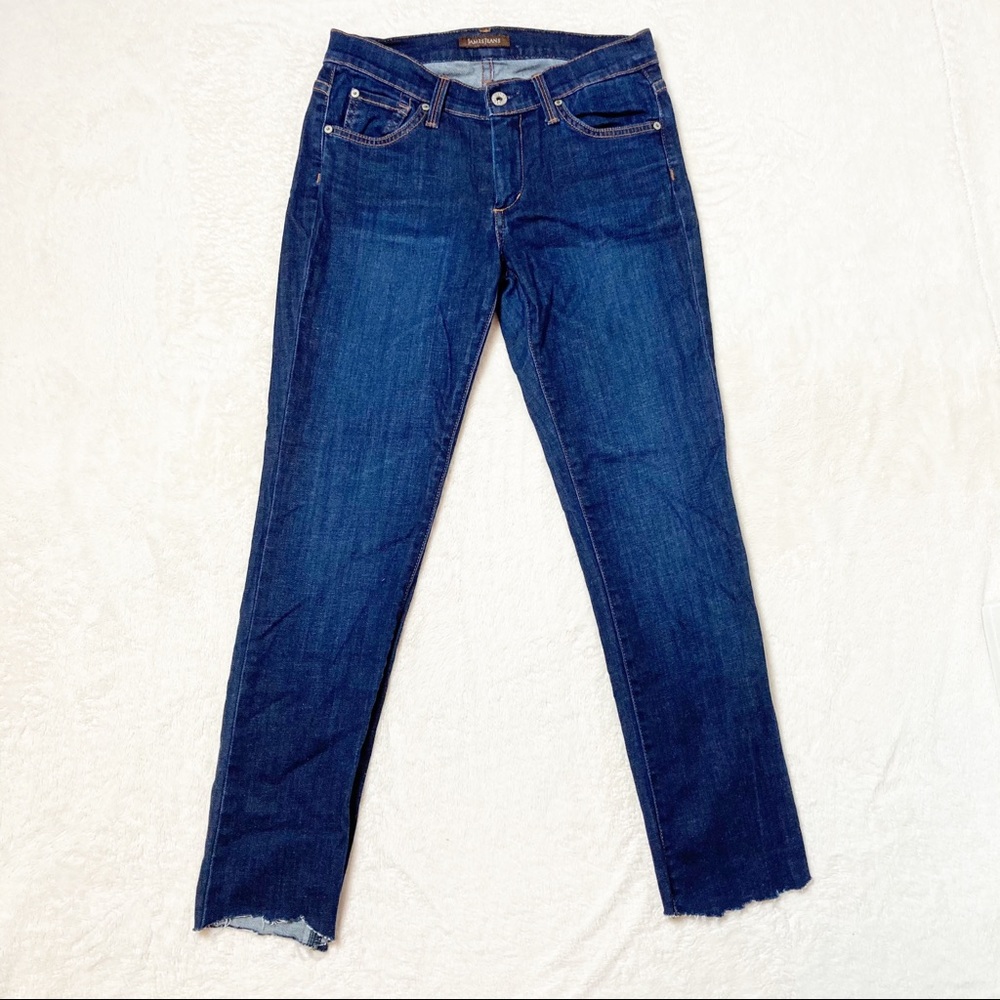 James Jeans Randi skinny raw hem cropped jeans 28